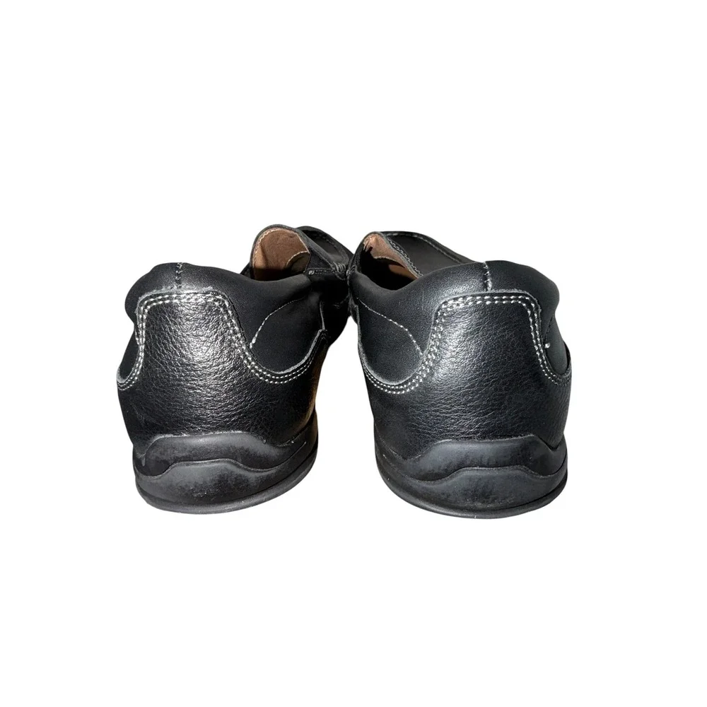 Vionic Preston Leather Loafers‎ Men's 11.5 Black Slip On Comfort Shoes